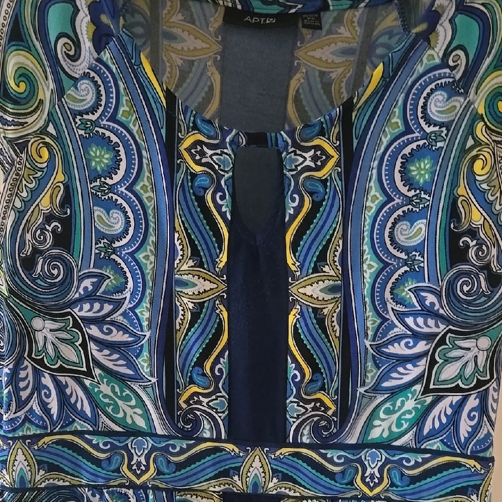 Blue Patterned Dress - Picture 3 of 5